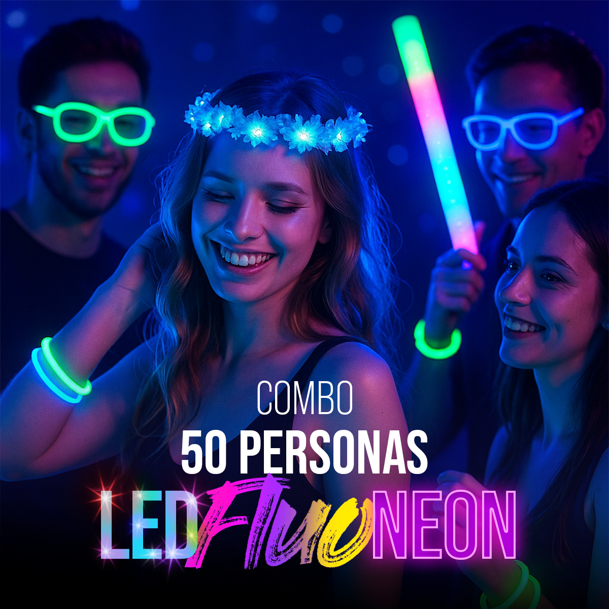 PORTADA COMBO 50 LED FLUO NEON