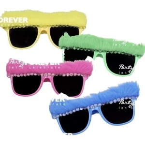 Anteojos Cotillon Sultanes Pelos Fiesta Mix Color X1 Unidad
