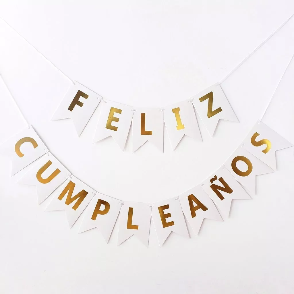 Banderin Feliz Cumpleaños Guirnalda Letras