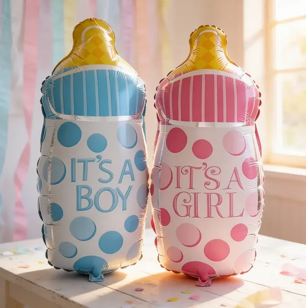 Globo Metalizado Mamadera Baby Shower 15'' Cotillon Fiesta