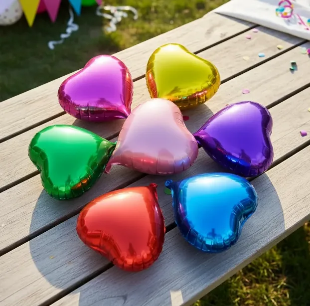 Globo Metalizado Corazon 46cm Surtidos Cotillon Deco - Imagen 4