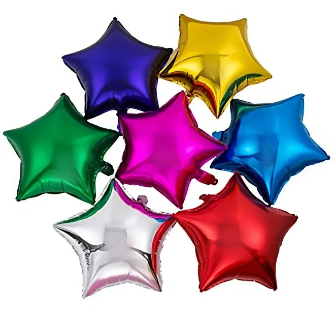 Globo Metalizado Estrella 23cm Colores Surtidos Cotillon - Imagen 5