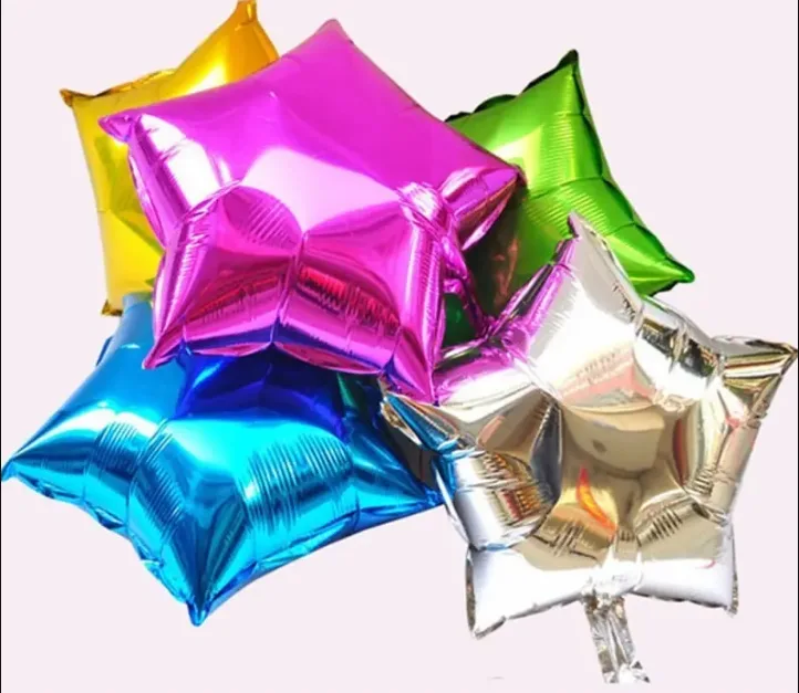 Globo Metalizado Estrella 23cm Colores Surtidos Cotillon - Imagen 4