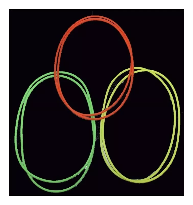 Collar Colgante Fluo X6 - Cotillon Carnaval Carioca - Imagen 2