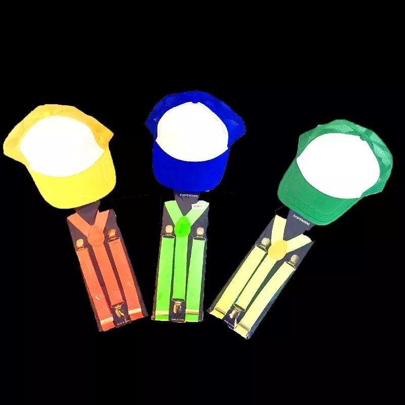 Combo 10 Tiradores Fluo + 10 Gorra Trucker Fluo Sublimable! - Imagen 3