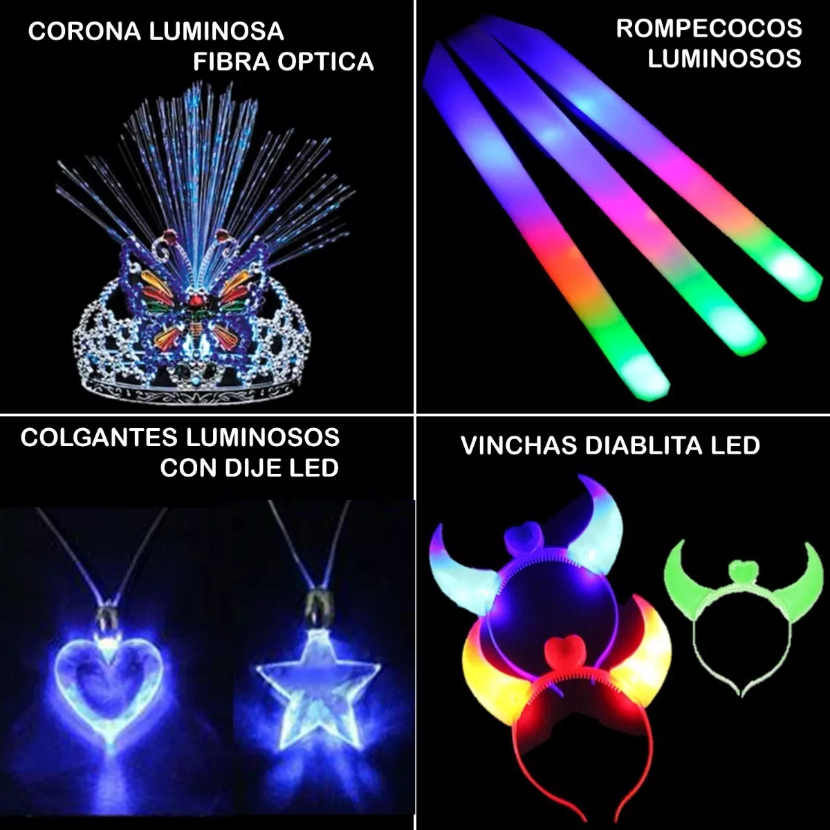 Combo Cotillon Luminoso Led - 573 Articulos - 250 Personas - Imagen 2