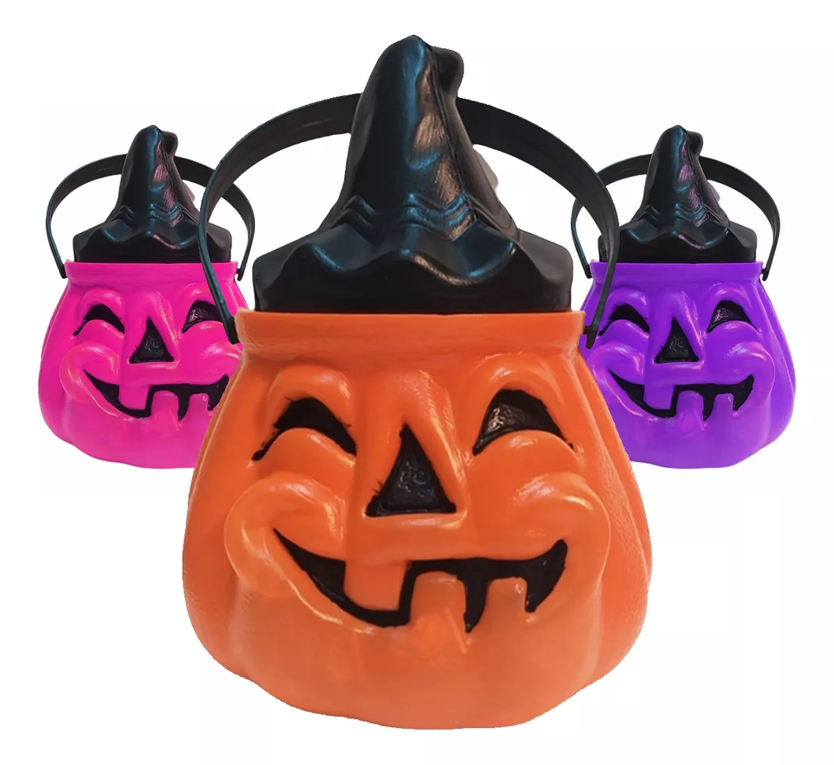 Combo Halloween Maquillaje Sombrero Caramelera - Imagen 2
