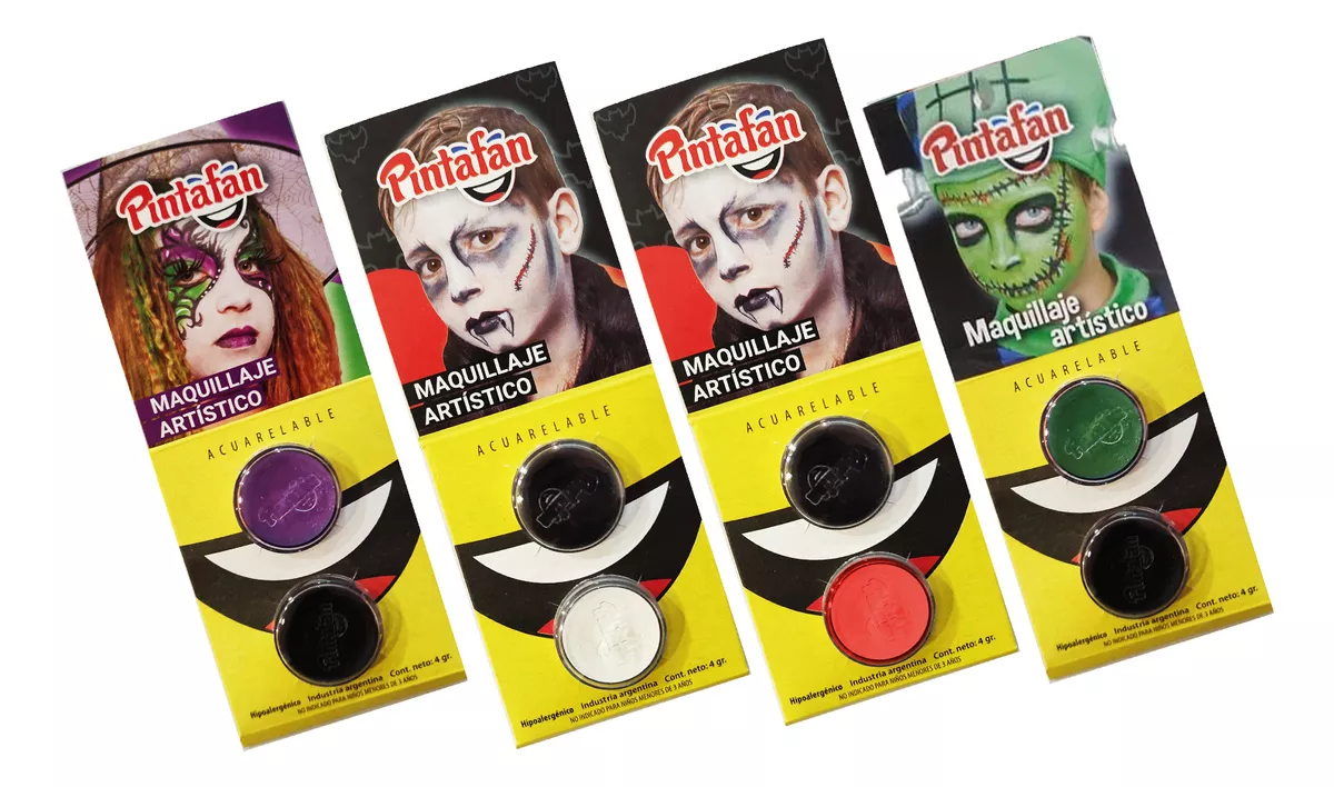Combo Halloween Maquillaje Sombrero Caramelera - Imagen 5