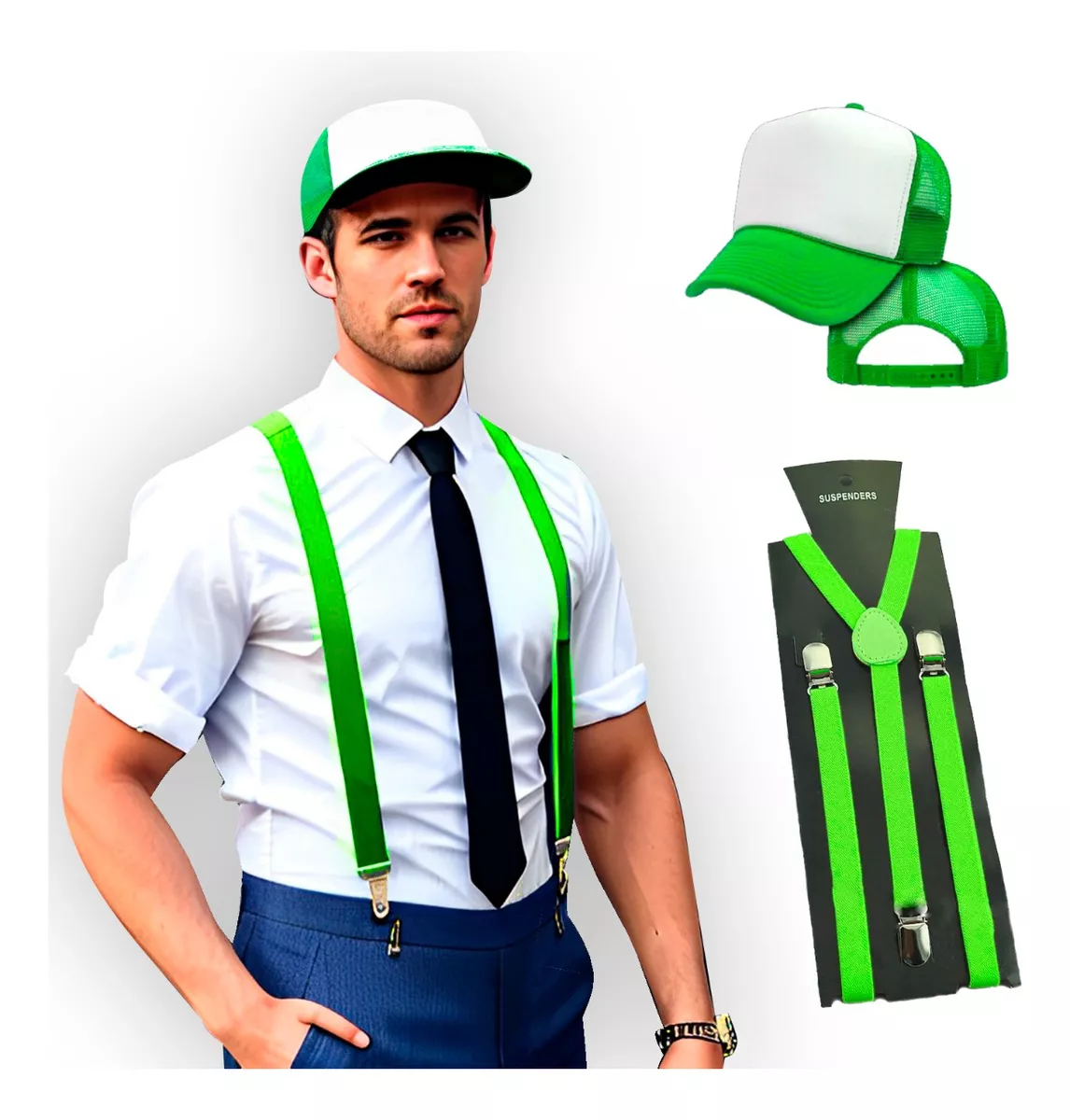 Combo Tirador Fluo + Gorra Trucker Visera