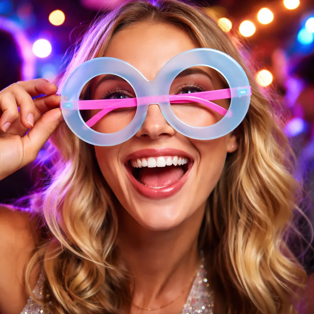 Anteojos Fluo Emoji Cotillon Fluo Mix Motivos X6 - Imagen 2
