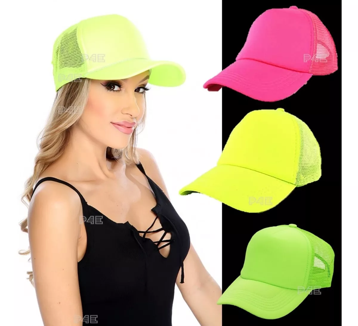 Gorra Trucker Fluo Lisas Varios Colores - Imagen 3