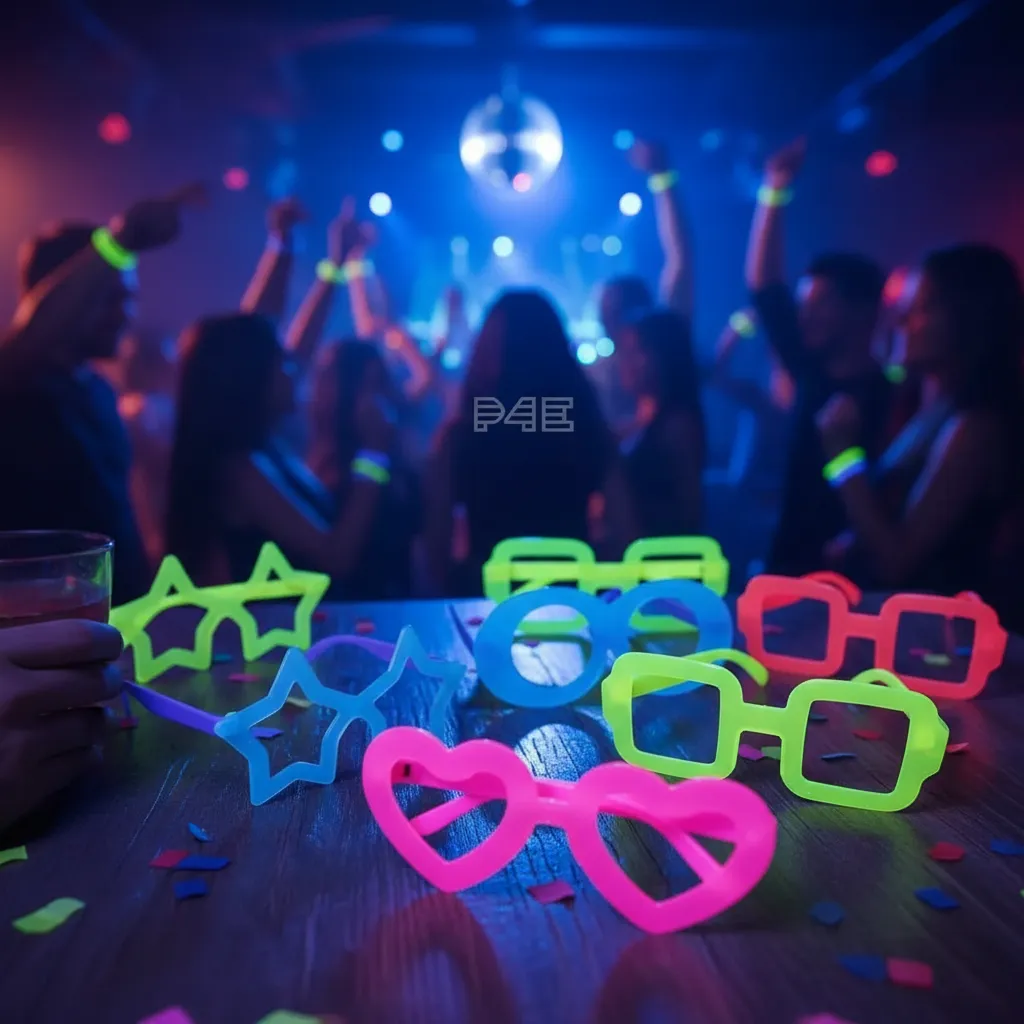 Anteojos Fluo Emoji Cotillon Fluo Mix Motivos X6 - Imagen 5