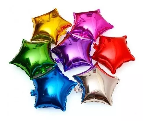 Globo Metalizado Estrella 18'' Colores Surtidos Cotillon - Imagen 2