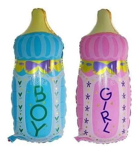 Globo Metalizado Mamadera Baby Shower 15'' Cotillon Fiesta - Imagen 6