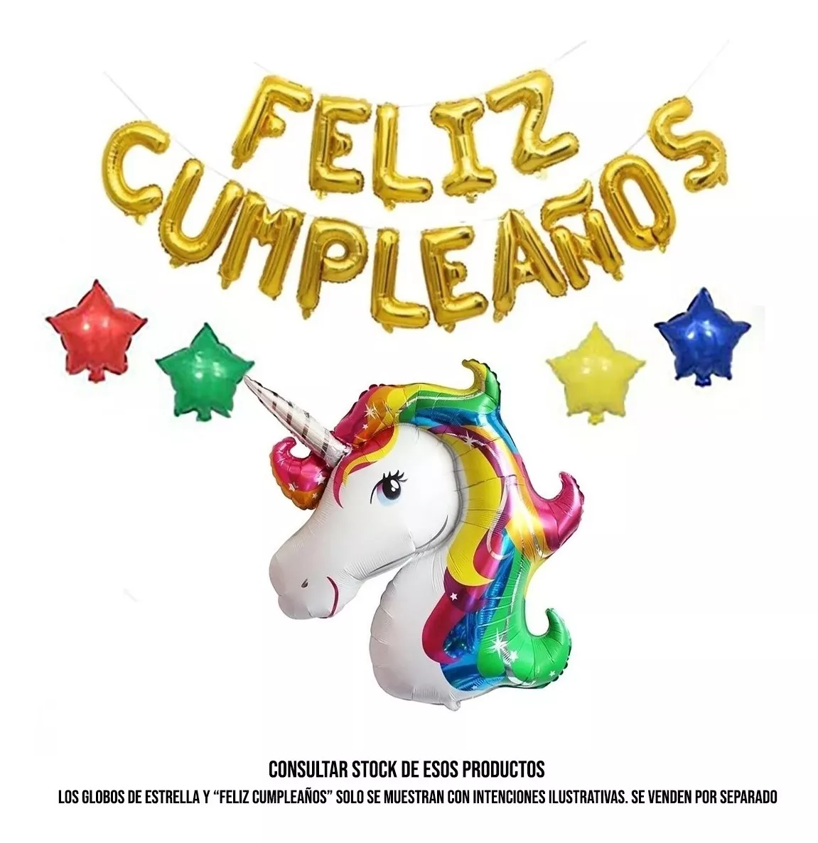 Globo Unicornio Metalizado 34cm - Cotillon Fiesta - Imagen 6