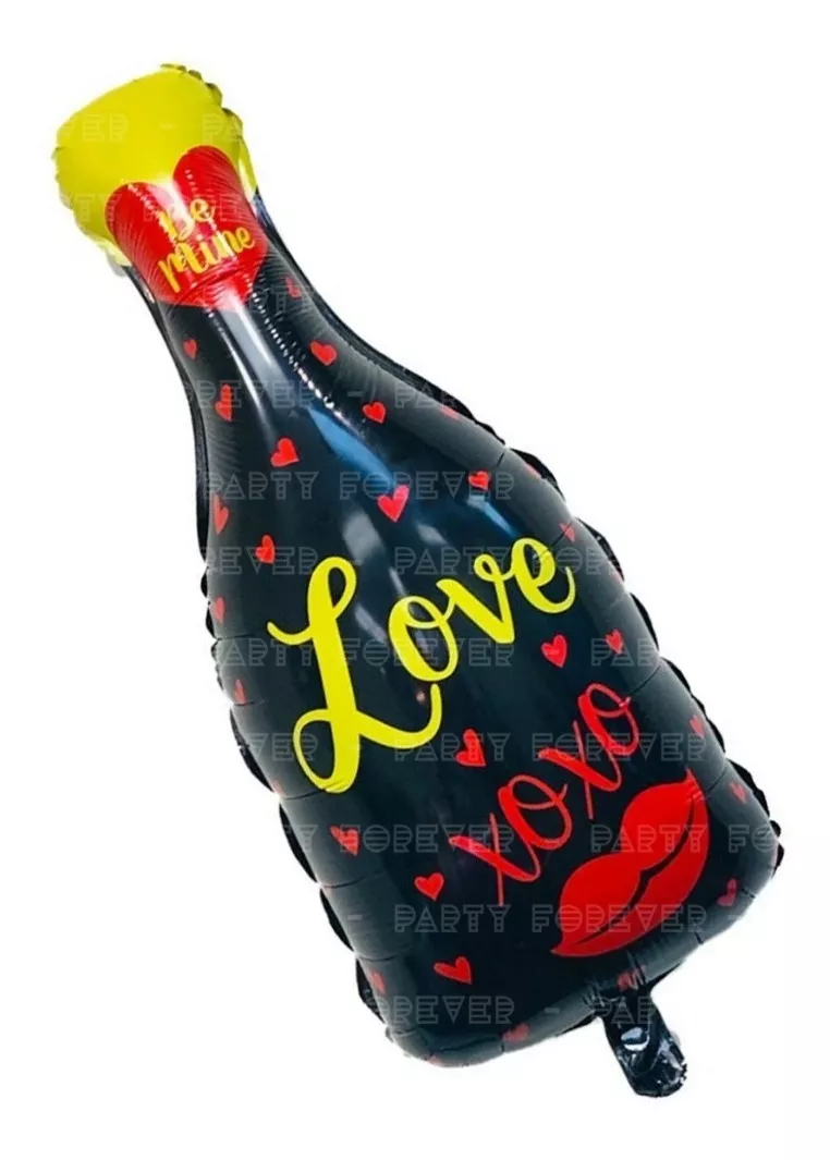 Globos Metalizados Formas Botella Whisky Copa Año Nuevo