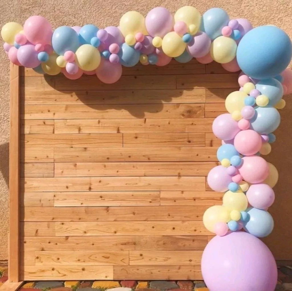 Kit Cinta Acetato 5mts Arco Globos + 50 Globos Pastel 23 Cm - Imagen 3