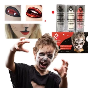 Set 3 Labiales Colores Halloween Maquillaje