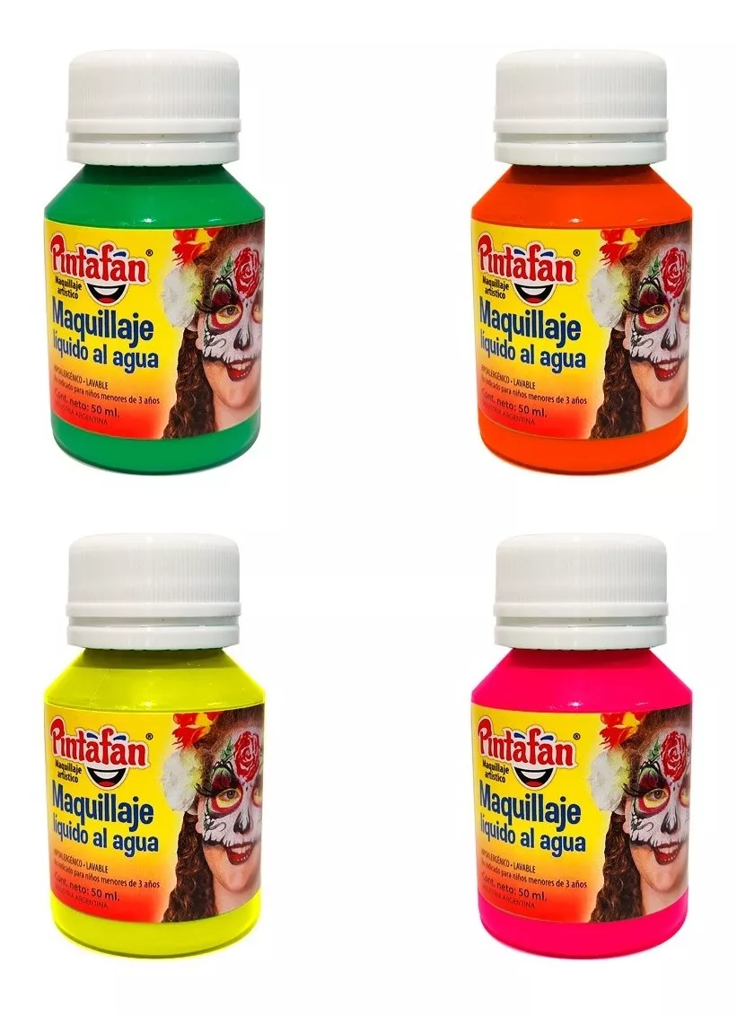 Maquillaje Fluo Liquido - Pinturas Fluo Para Cara Y Cuerpo!! - Imagen 2