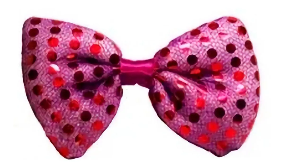 Moño Led Lentejuelas Cotillon Luminoso Novio - Imagen 7