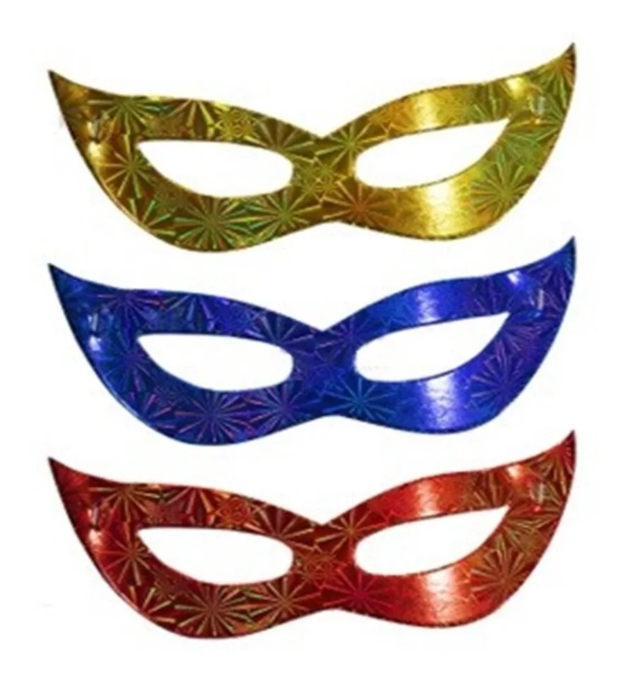 Pack Antifaz Fluo Mix De Colores Convencional Cotillon X6u - Imagen 5
