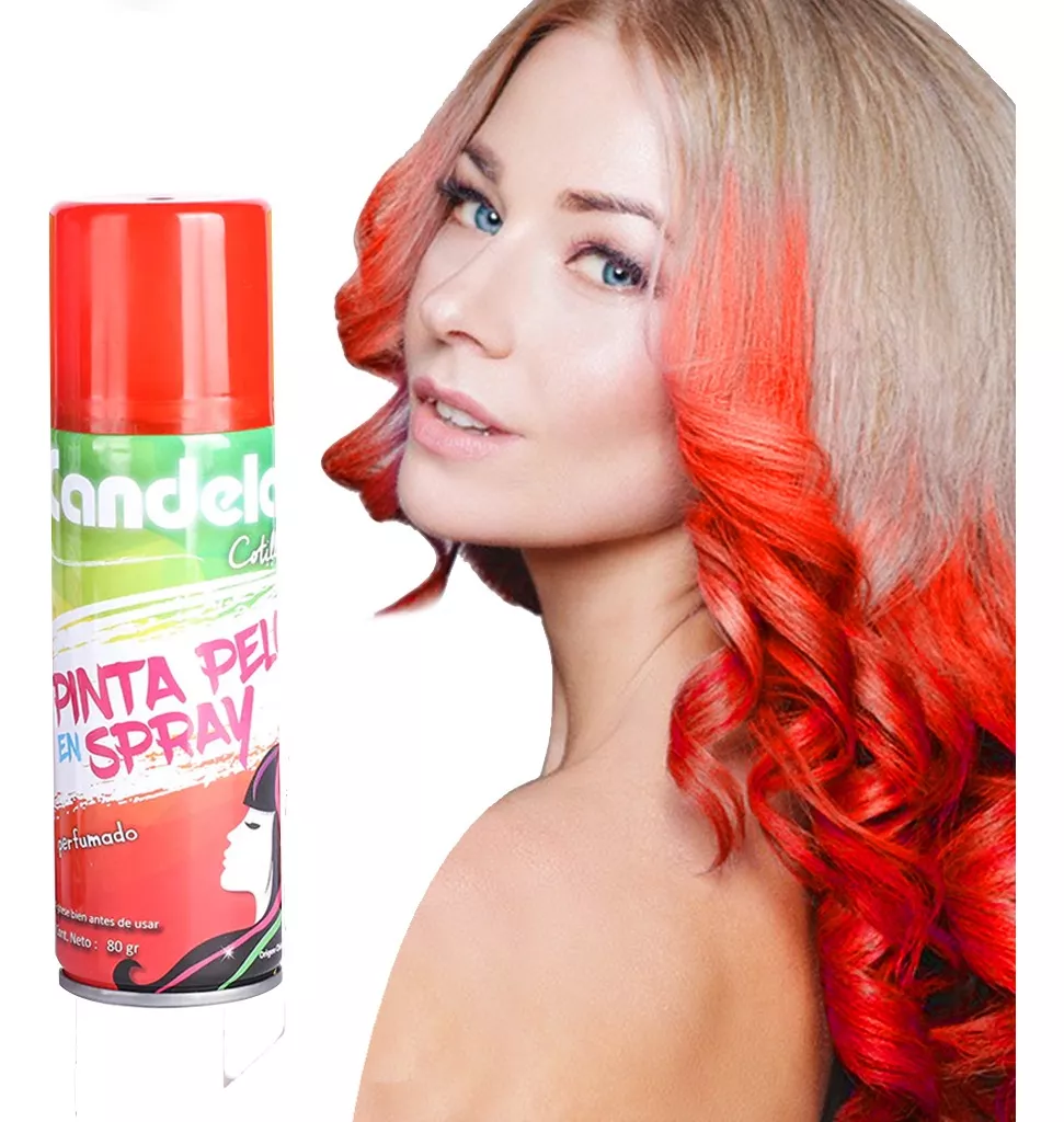 Pinta Pelo Aerosol De Colores Fiesta Cotillon - Imagen 3