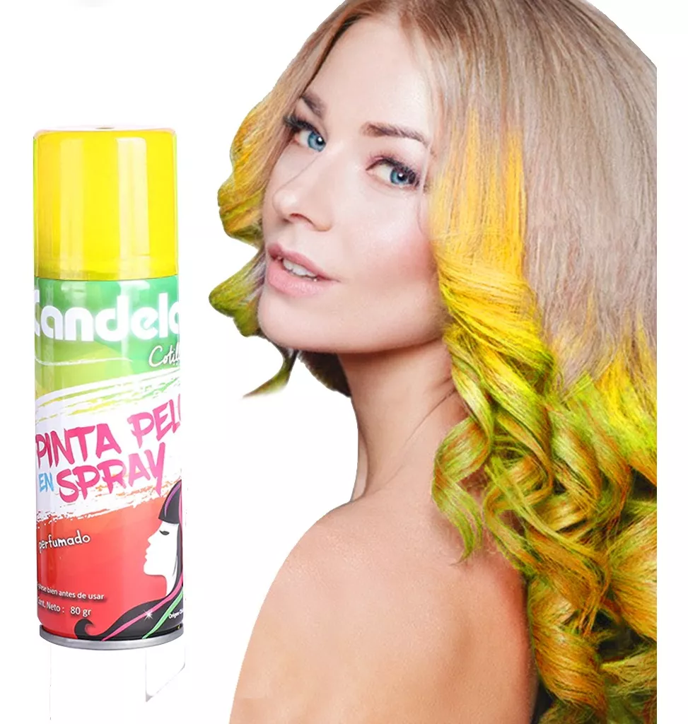 Pinta Pelo Aerosol De Colores Fiesta Cotillon - Imagen 4