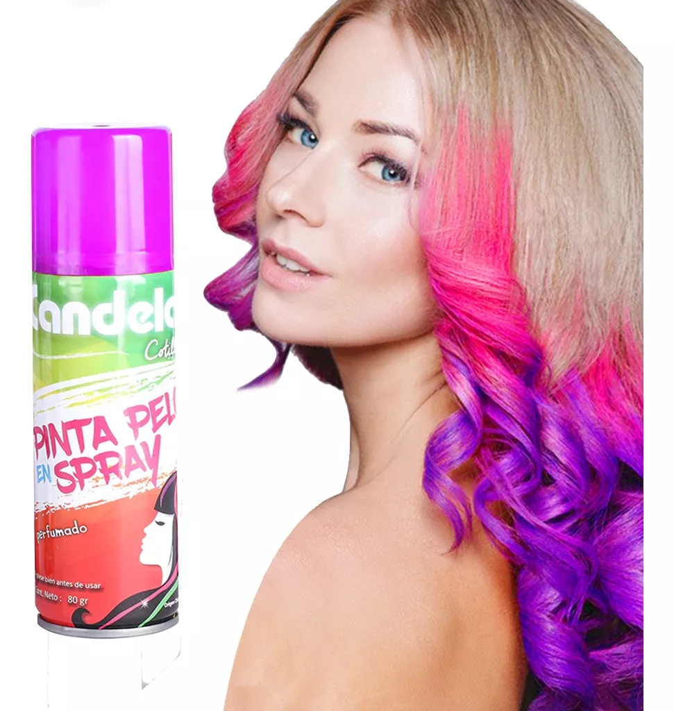 Pinta Pelo Aerosol De Colores Fiesta Cotillon - Imagen 5