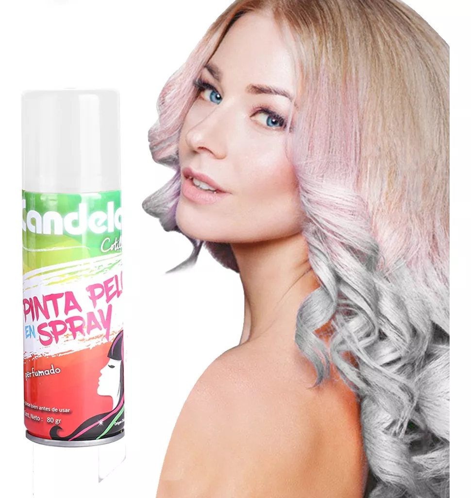 Pinta Pelo Aerosol De Colores Fiesta Cotillon - Imagen 8