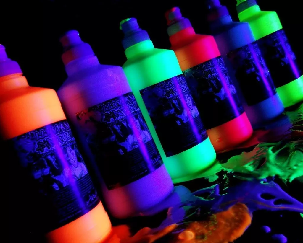 Pintura Fluo Splash Color Uv Cotillon Fiesta Upd - Imagen 4