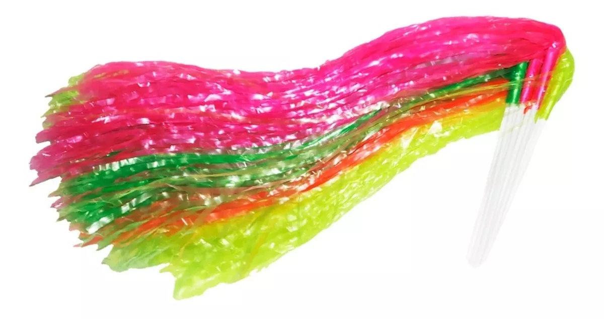 Porra Plastica Multicolor Fluo Cotillon X 10u - Imagen 2