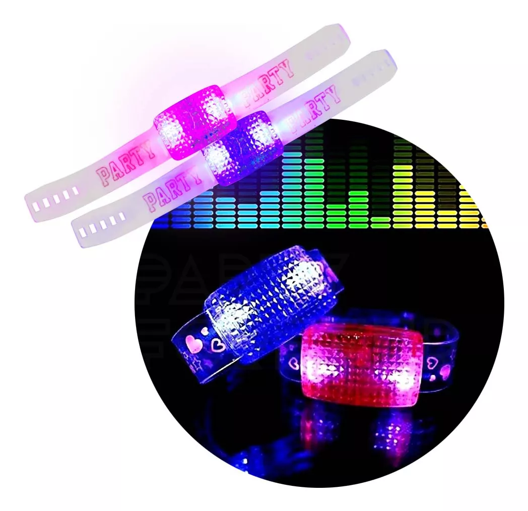 Pulsera Audioritmica Luminosa Led - Enciende Con Musica