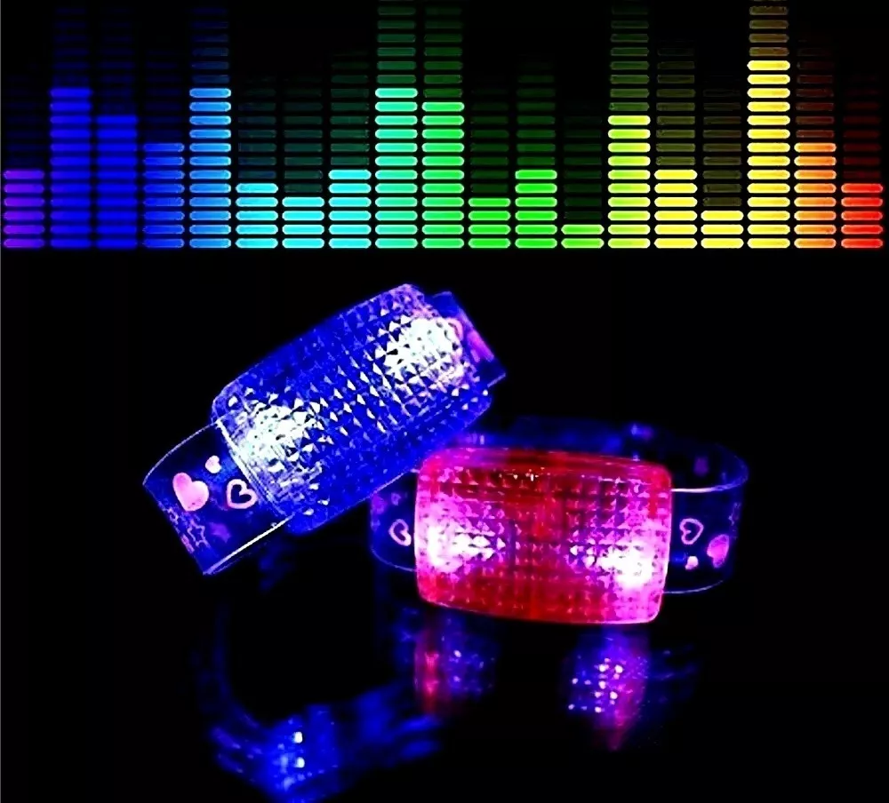 Pulsera Audioritmica Luminosa Led - Enciende Con Musica - Imagen 7