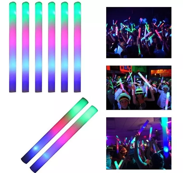Rompecoco Led Barras Luminosa Goma Espuma Multicolor X 1u - Imagen 3