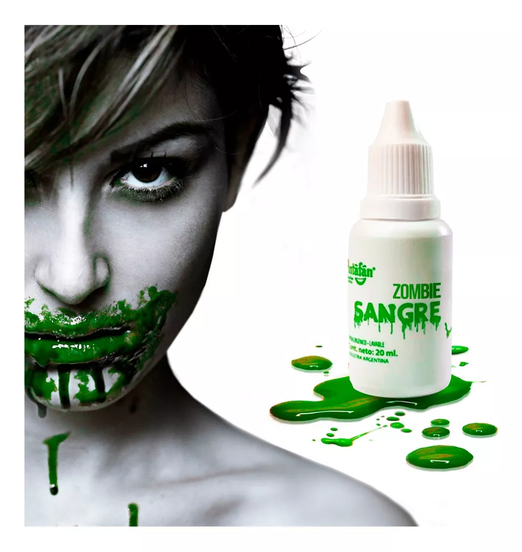 Sangre Artificial Maquillaje Pinta Cara Gotero - Halloween - Imagen 3