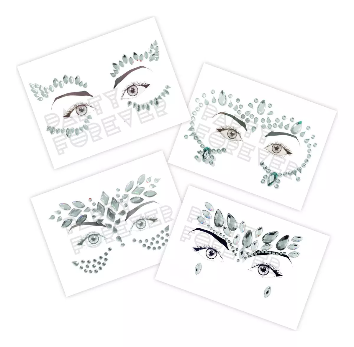 Strass Gemas Autoadhesiva Para Cara Cuerpo Make Up