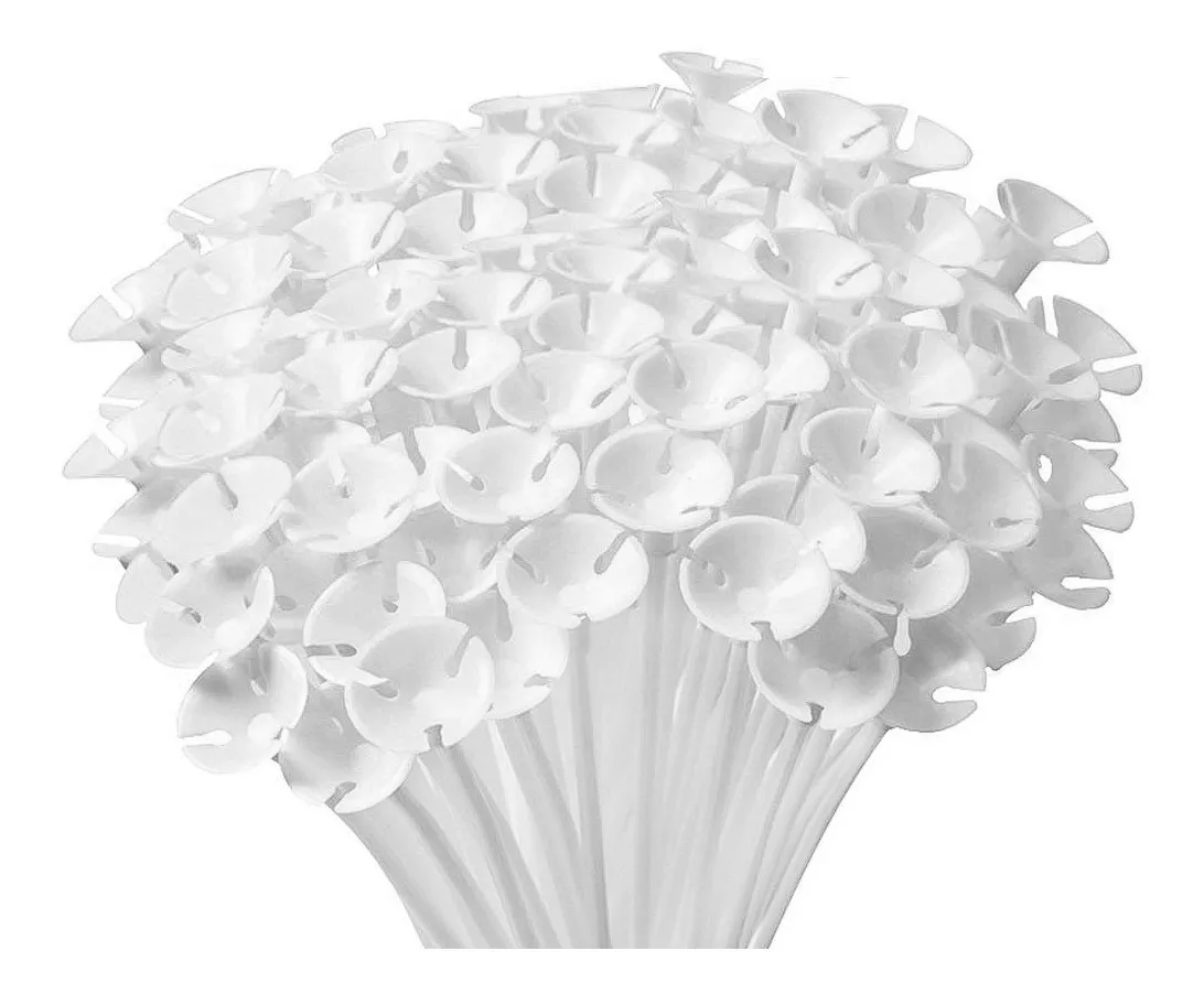 Varilla Porta Globo X 5 Con Soporte 40 Cm - Cotillon - Imagen 3