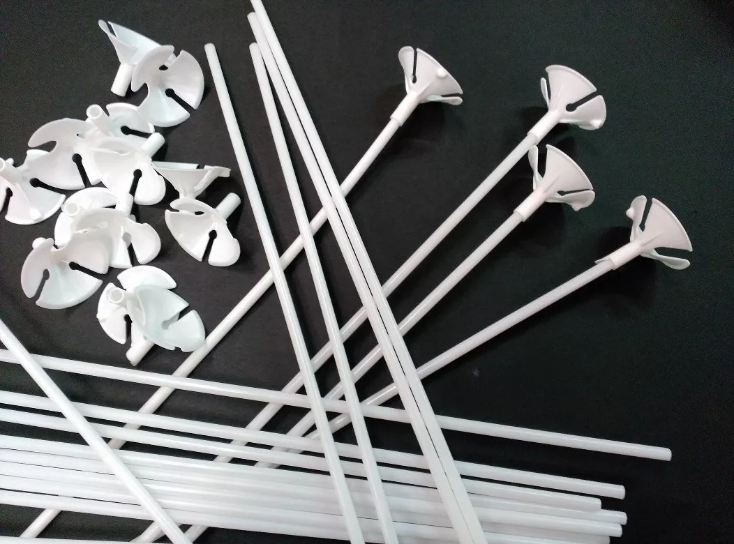 Varilla Porta Globo X 5 Con Soporte 40 Cm - Cotillon - Imagen 5