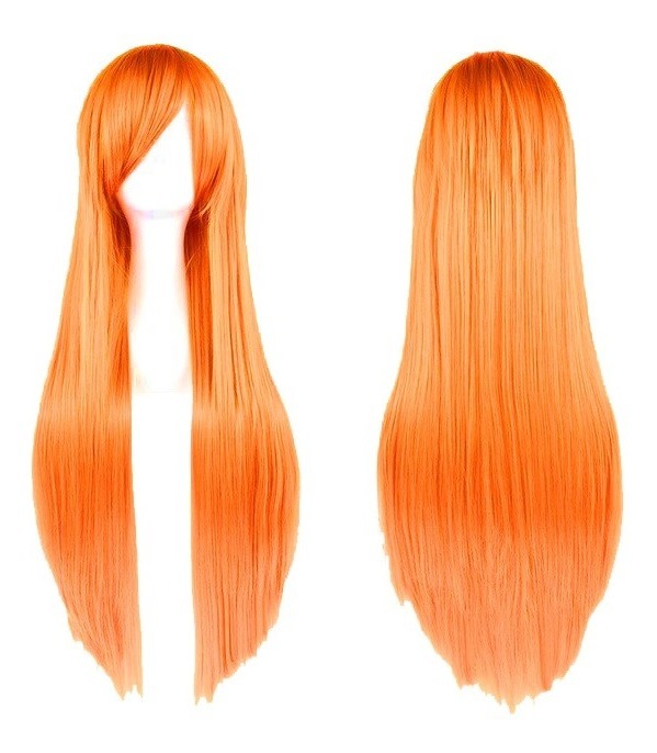 peluca-larga-naranja