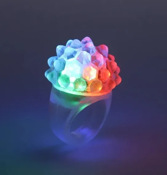 Anillos Led Luminosos Silicona Mix Motivos X10 - Imagen 4