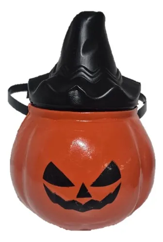 Calabaza Caramelera Golosinera Halloween - Con Tapa - Imagen 3