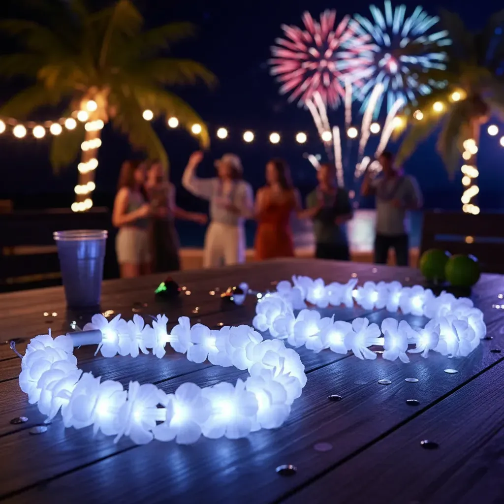 Collar-hawai-blanco-led