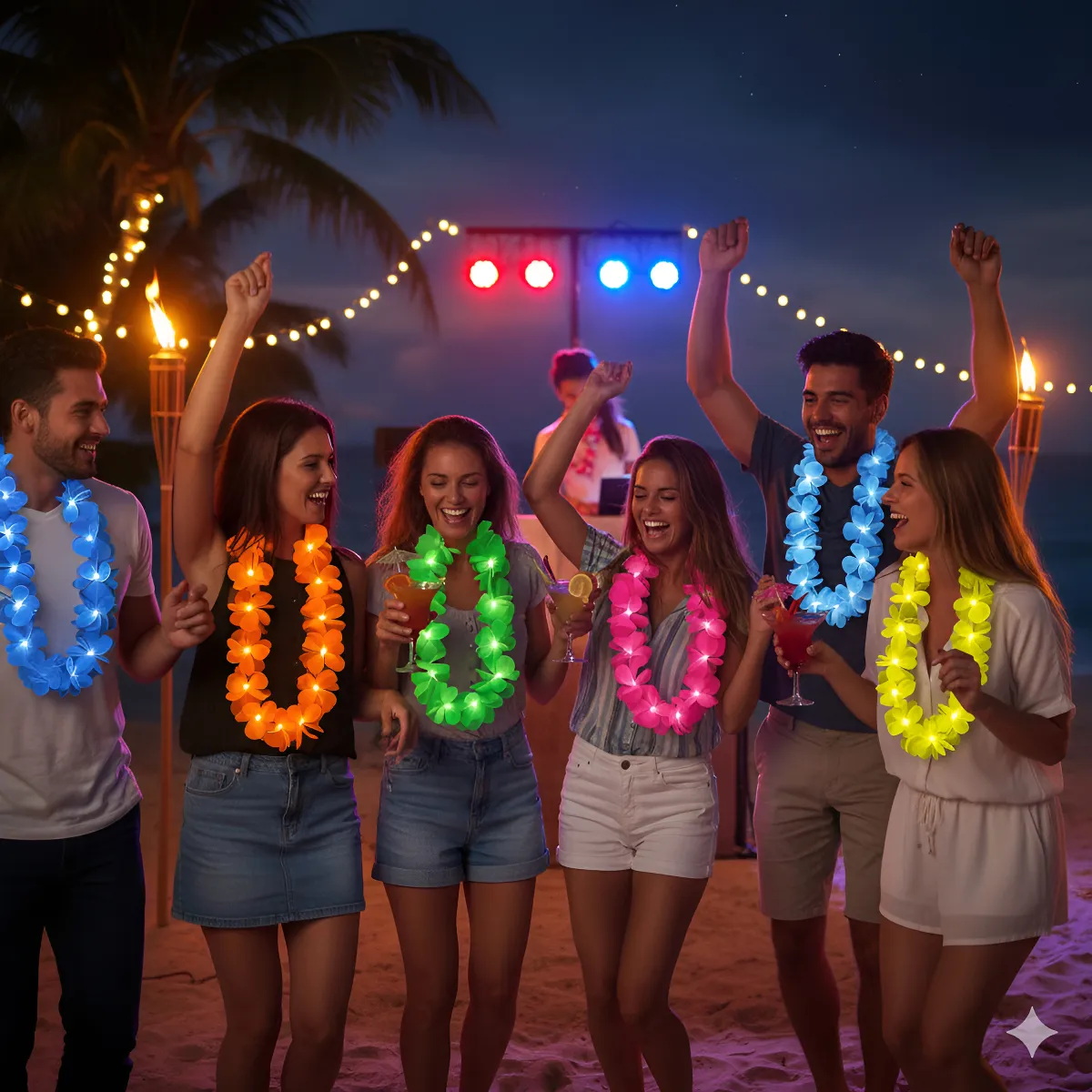Collar-hawai-unicolor-led